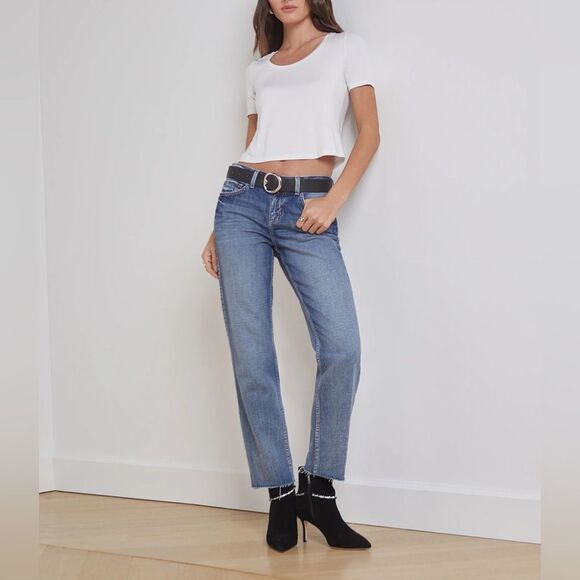 L'AGENCE Denim - L'AGENCE Milana Low-Rise Jeans in Granada Size 26